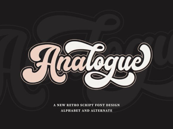 Analogue: A Bold Retro Script Font for Modern Designers