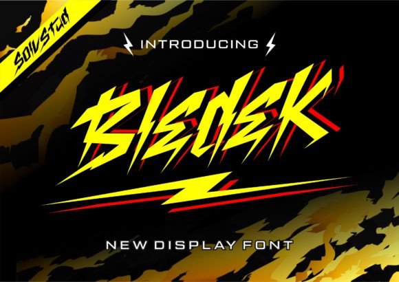 Bledek: A Display Typeface with Electric Impact