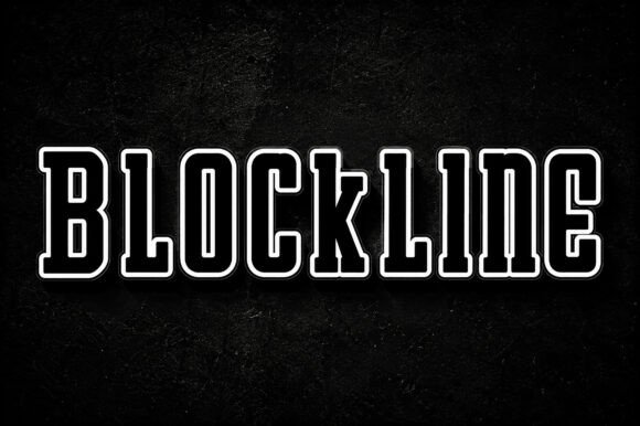 Blockline: The Athletic Display Font That Commands Attention