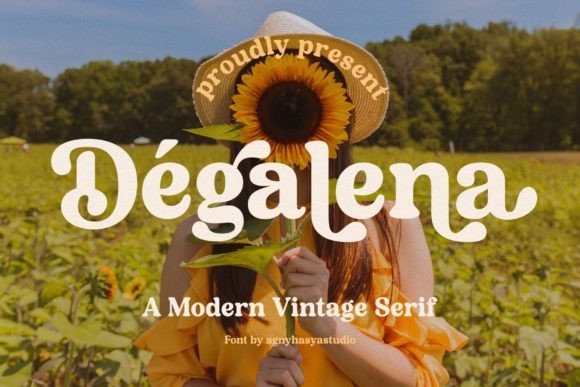 Degalena: The Retro Font Bringing Bold Personality to Modern Brands