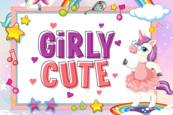 Girly Cute: A Bold Typeface for Modern Branding