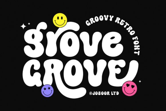 Grove: The Groovy 70s Display Font for Creative Projects