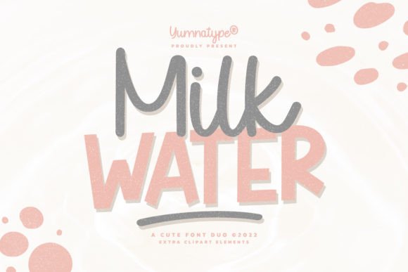 Milk Water Duo: A Font Pairing That Feels Like a Friendly Handshake