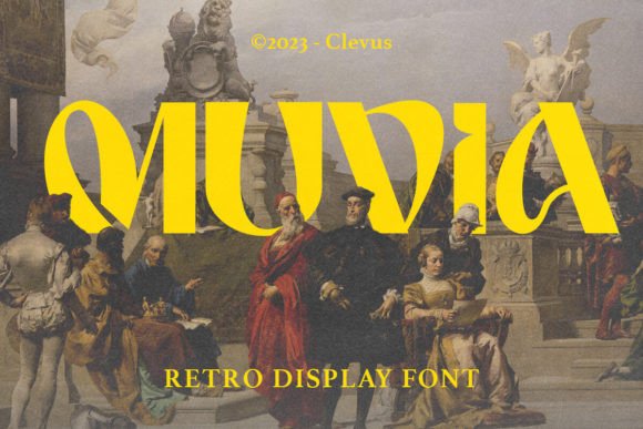 Muvia: A Retro Font That Brings Vintage Charm to Modern Designs