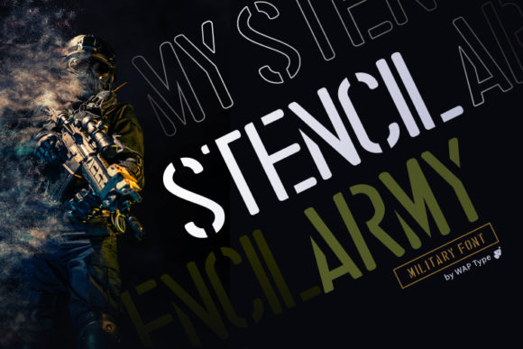 Stencil Army: Command Attention with a Military-Style Typeface