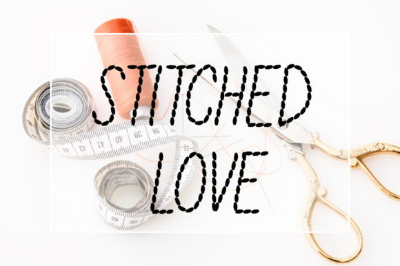 Stitched Love: A Handcrafted Font for Authentic Branding